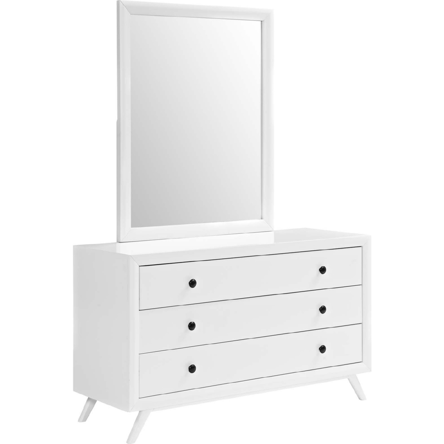 Modway Mod 5310 Whi Set Tracy Dresser Mirror Set In White