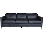 Livingston Sofa in Blue Top Grain Leather