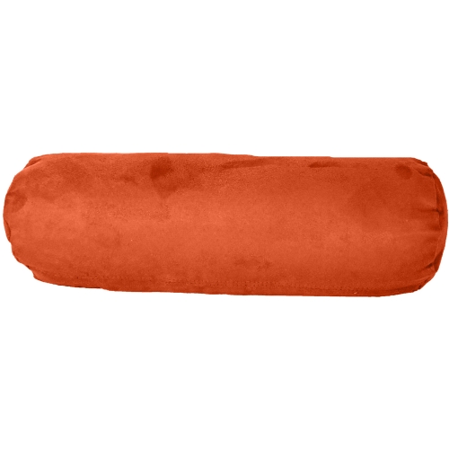 Nuzzle Nest Bolster Pillow in Sunset Orange Microfiber