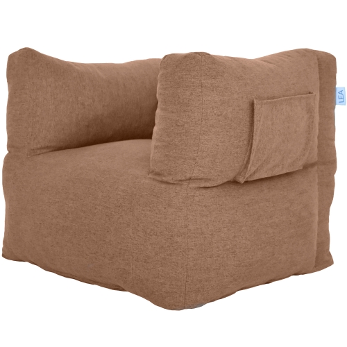Cozy Nest Beanbag Chair in Fawn Brown Microfiber