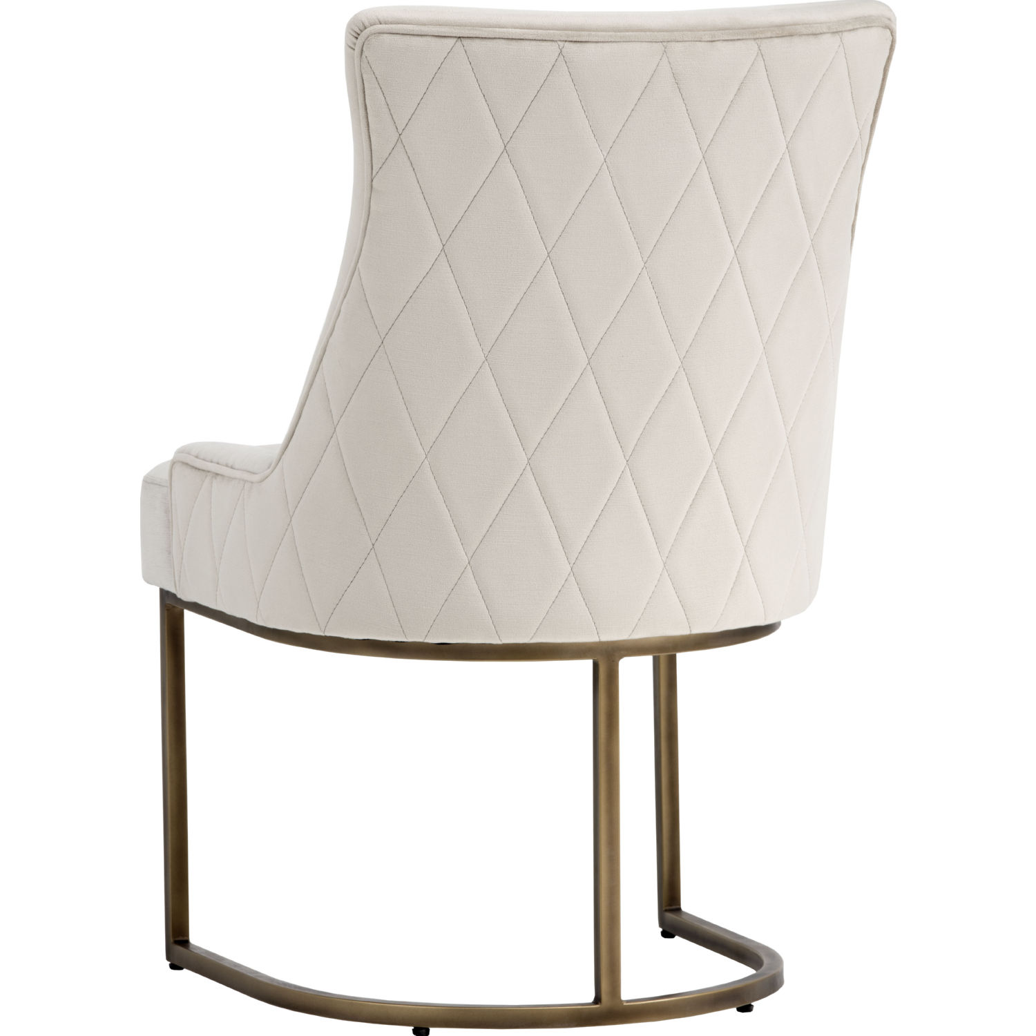 Sunpan 102750 Florence Dining Chair In Prosecco Fabric On Rustic