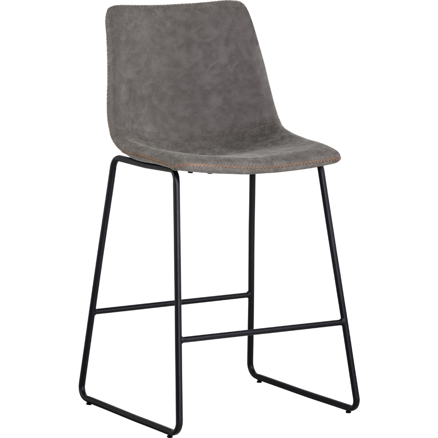 Grey Sunpan Modern Home Bar Stools Sunpan 104039 Cal Counter Stool