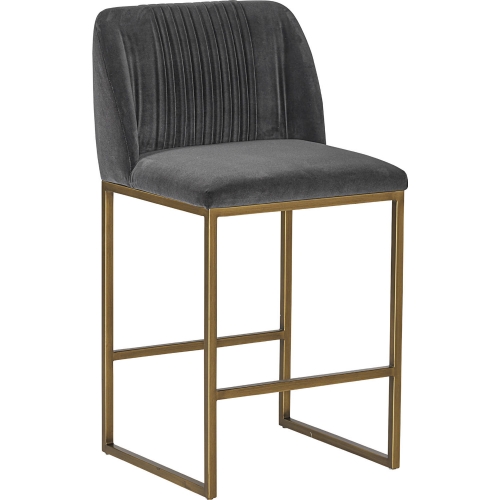Sunpan 104648 Nevin Counter Stool in Shadow Grey Fabric - Main Image