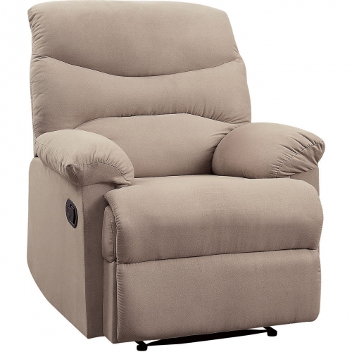 Arcadia Manual Recliner in Beige Fabric