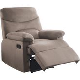 Arcadia Recliner in Light Brown Fabric