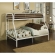 Tritan Twin over Full Bunk Bed in White Metal