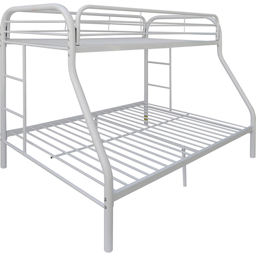 Acme 02053wh Tritan Twin Over Full Bunk, Full On Bunk Beds White
