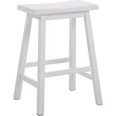 Gaucho Counter Stool in White (Set of 2)