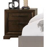 Selma Nightstand in Tobacco Finish Wood
