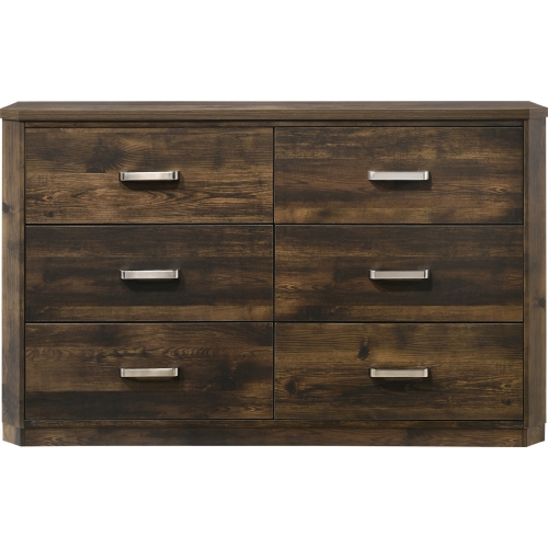 Elettra Dresser in Antique Walnut Finish