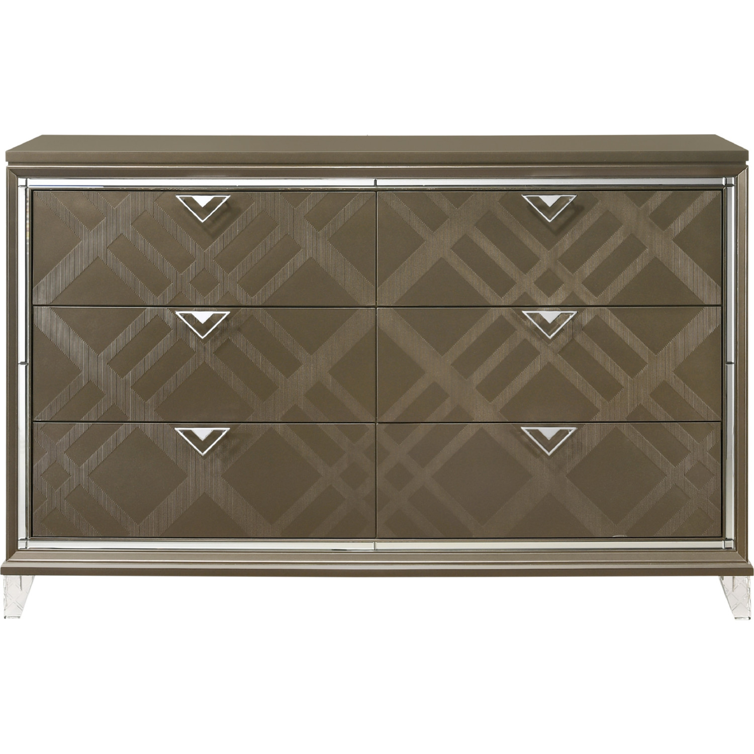 Acme 25325 Skylar Dresser, Dark Champagne