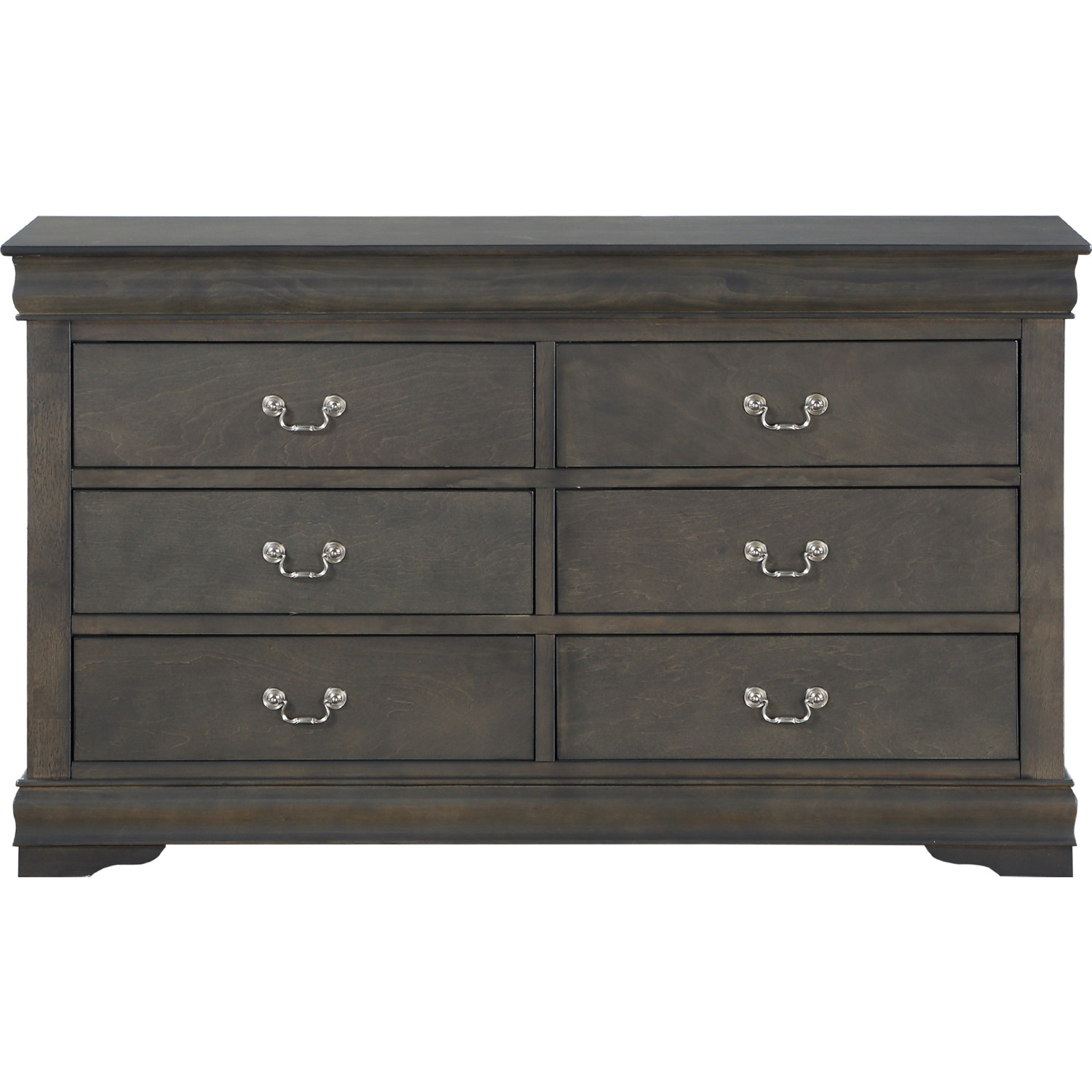 louis philippe dresser grey Furniture of America Louis Philippe FM7866GY-D Dresser