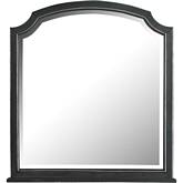 House Beatrice Mirror in Charcoal Gray Finish