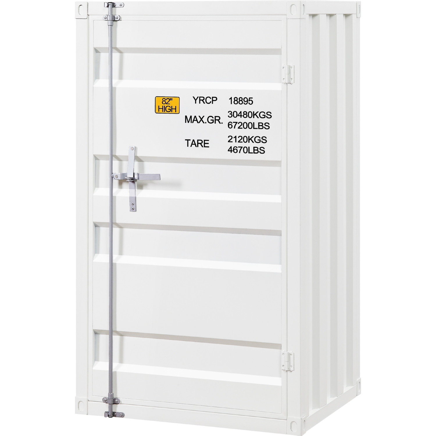 Acme 35910 Cargo Chest W 1 Door In White, Acme Furniture Cargo Dresser