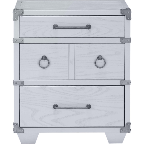 Orchest 3 Drawer Nightstand in Gray