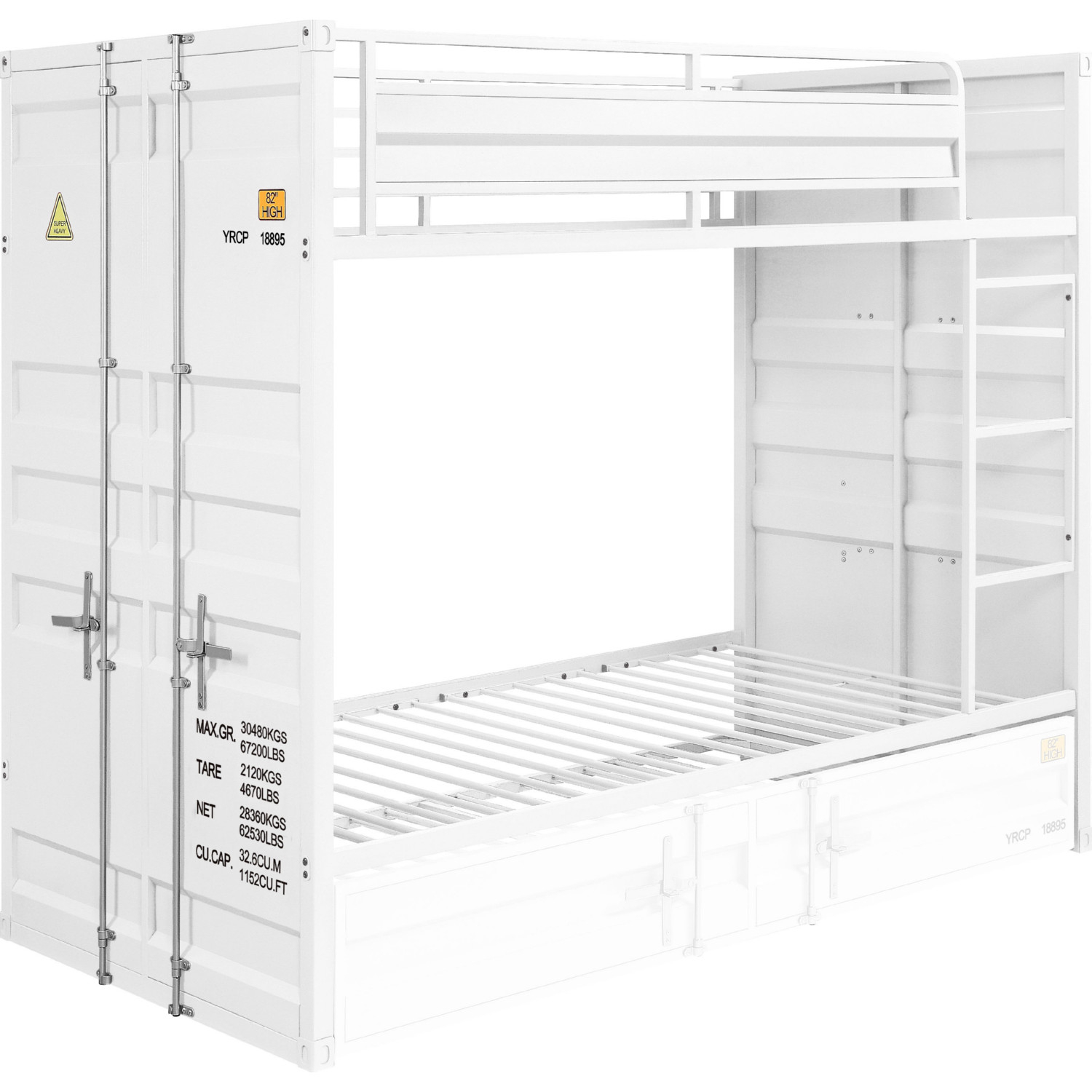 Cargo Twin Over Bunk Bed, Cargo Twin Bed Trundle