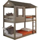 Darlene Twin over Twin Bunk Bed in Rustic Gray