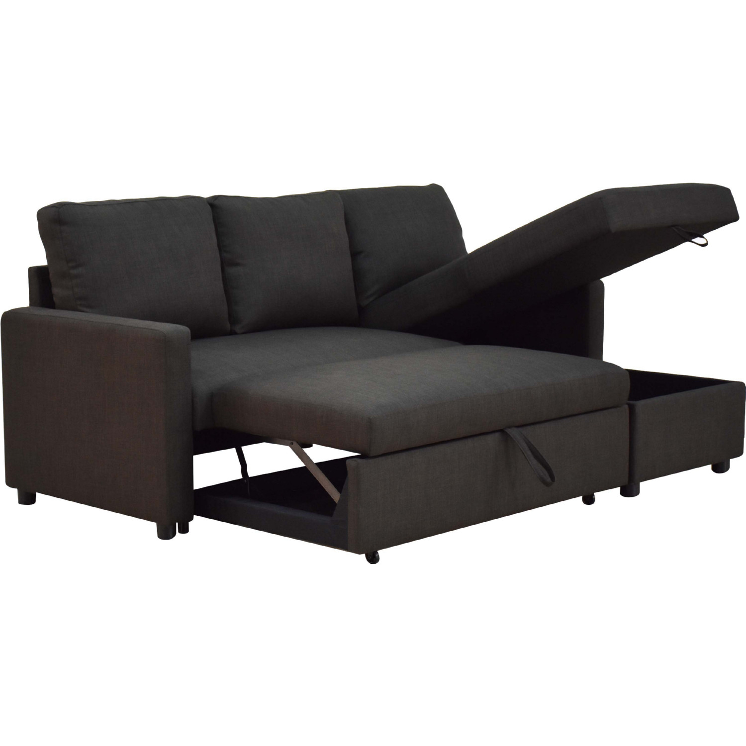 Hiltons Sectional Sofa With Sleeper And Storage Baci Living Room