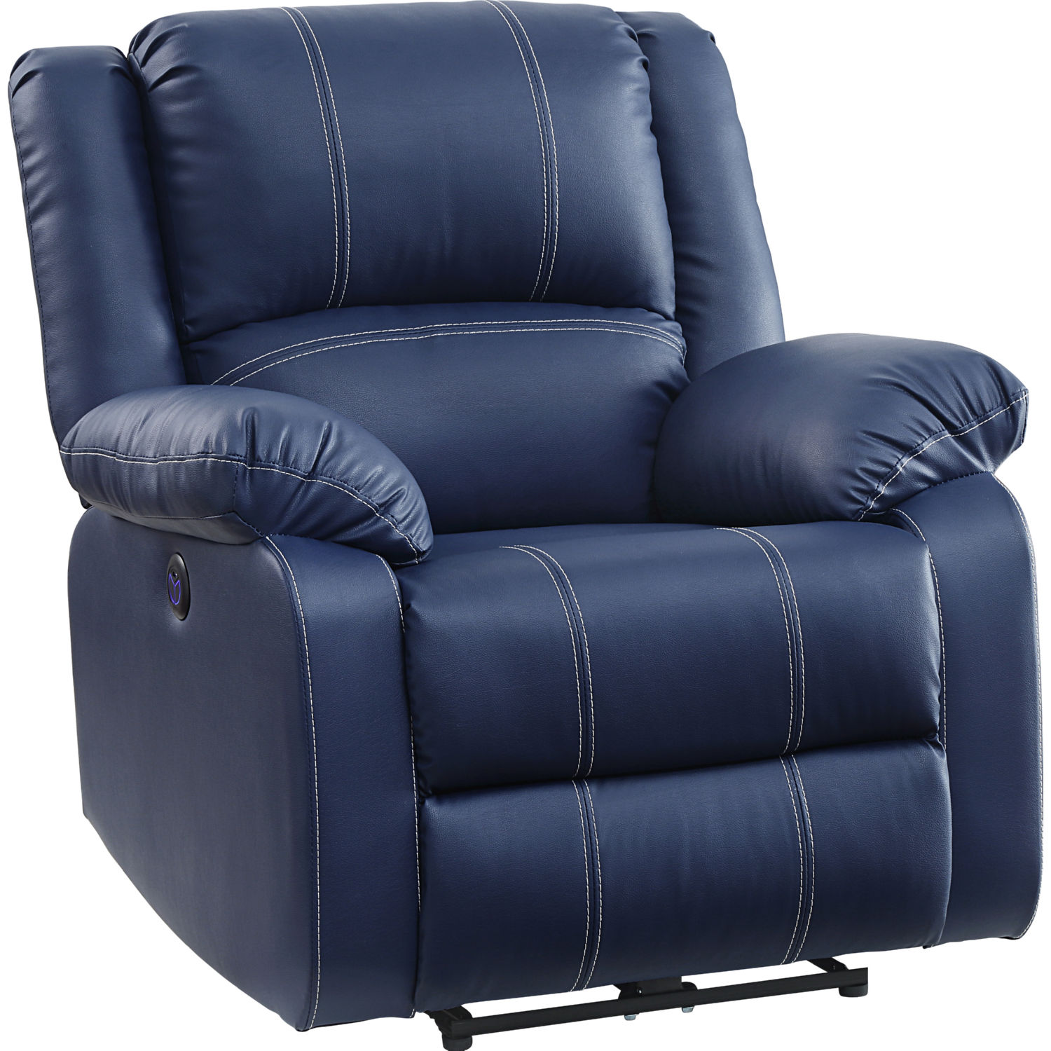 Acme Furniture - Zuriel Power Recliner in Blue - Thumbnail 2