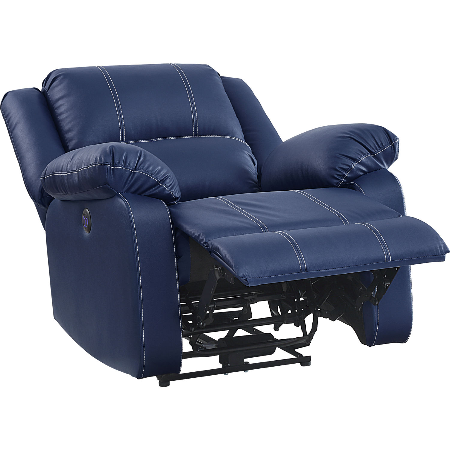 Acme Furniture - Zuriel Power Recliner in Blue - Thumbnail 3