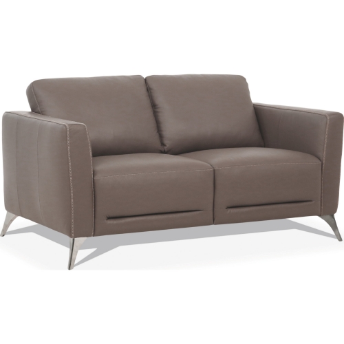 Malaga Loveseat in Taupe Leather