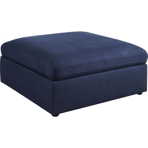 Crosby Modular Ottoman in Blue Fabric
