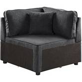 Silvester Modular Sectional Sofa Wedge in Gray Fabric