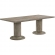 Gabrian 84" Double Pedestal Dining Table in Reclaimed Gray Wood