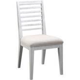 Aromas Dining Chair in White Oak & Fabric (Set of 2)
