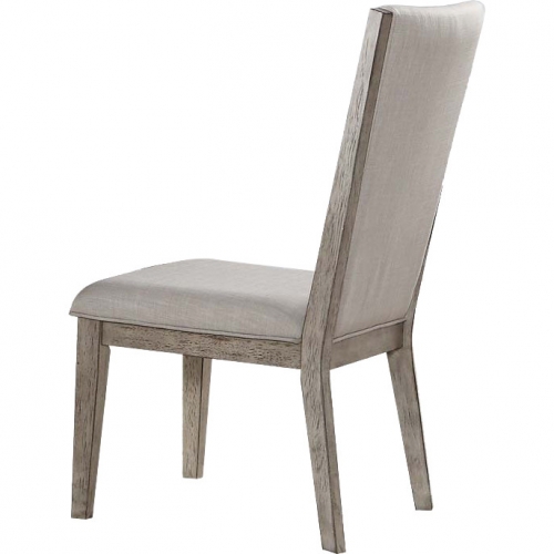 Rocky Dining Chair in Fabric & Gray Oak (Set of 2)