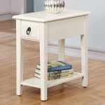 Jeana Side Table in White