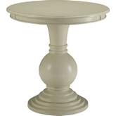 Alyx End Table in Distressed Antique White Finish