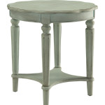 Fordon End Table in Antique Green
