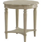 Fordon End Table in Antique White
