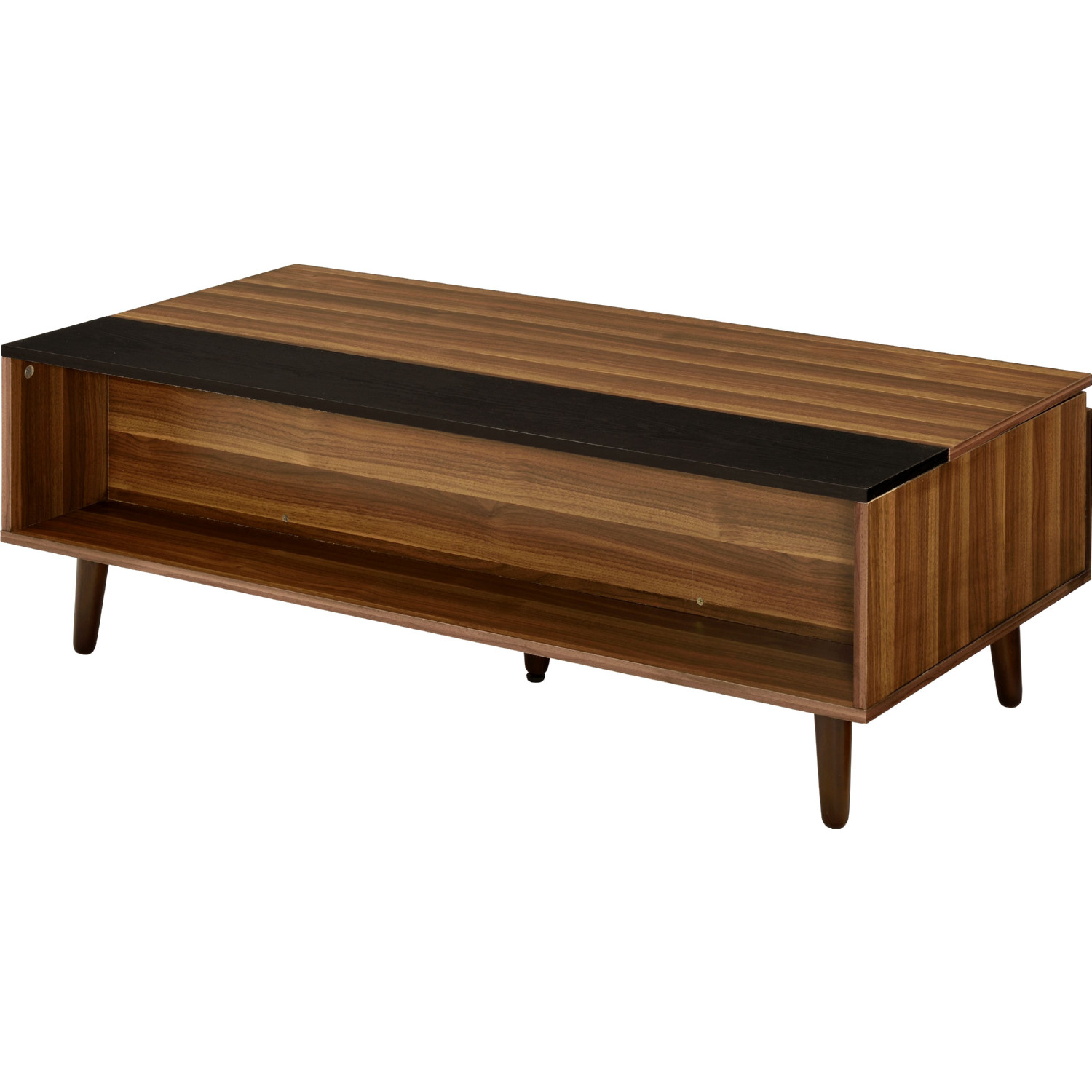 Acme 83140 Avala Lift Top Coffee Table in Walnut & Black Finish Wood
