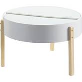 Bodfish Coffee Table in White & Natural Wood