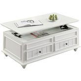 Natesa Coffee Table with Lift Top in White Washed