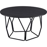 Sytira Coffee Table in Espresso & Black