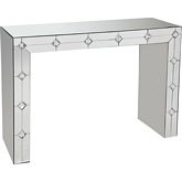 Hessa Console Table in Mirrored Finish