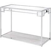 Asbury Console Table in Mirror in Chrome
