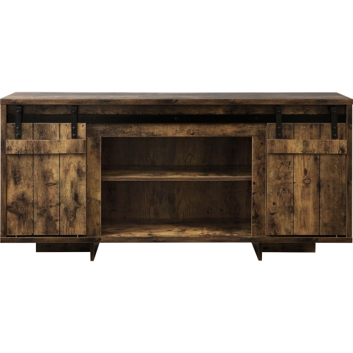 Bellarosa 60" TV Stand in Rustic Oak Finish