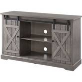 Agustin 53" TV Stand in Gray Oak Finish Wood