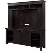 Apison Entertainment Center with Fireplace in Espresso Finish