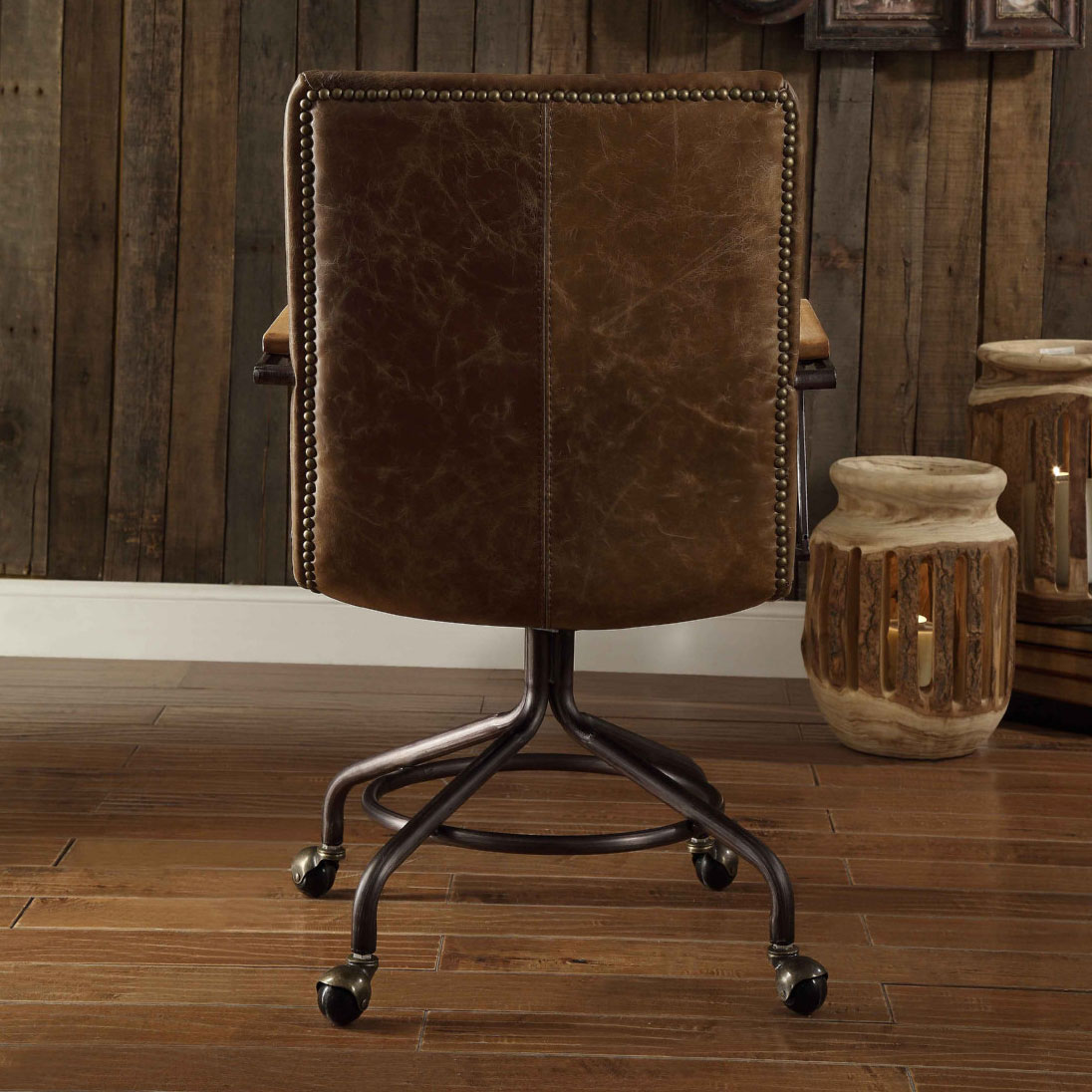 Acme 92416 Harith Executive Office Chair in Vintage Whiskey Top