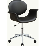 Camila Office Chair in Black Leatherette