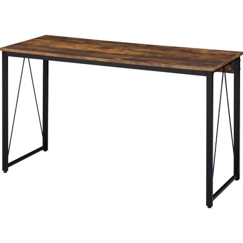 Zaidin Writing Desk in Weathered Oak & Black Finish