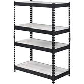 Decmus Bookcase in Natural & Black Finish