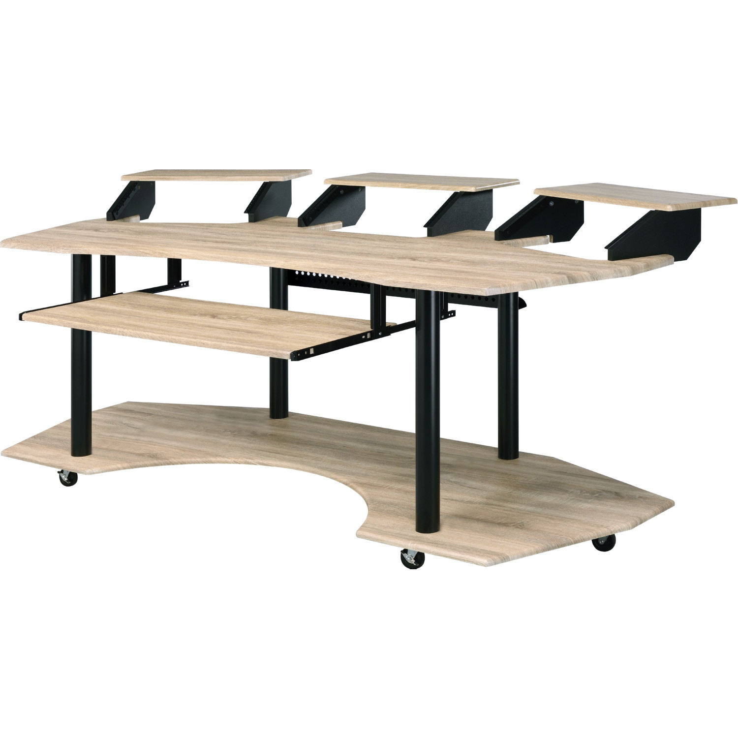 Acme Computer Desk Acme 92897 Eleazar Computer Desk in Natural Oak Finish