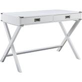 Amenia Writing Desk in White Finish