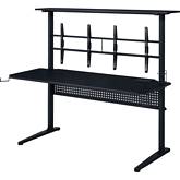 Canzi Gaming Table with USB Port in Black Finish